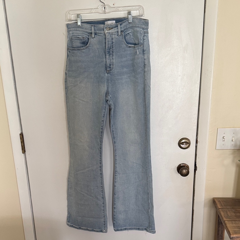 LOFT Light Blue Flare Jeans